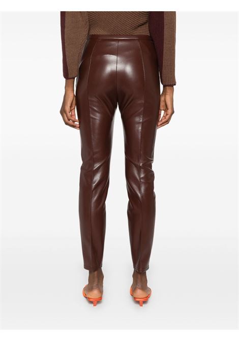 Leggings in pelle sintetica in bordeaux Philosophy - donna PHILOSOPHY DI LORENZO SERAFINI | 030657400105